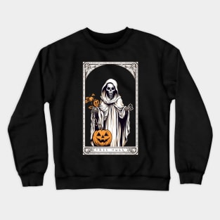 Free Hugs Halloween Grim reaper tarot card Crewneck Sweatshirt